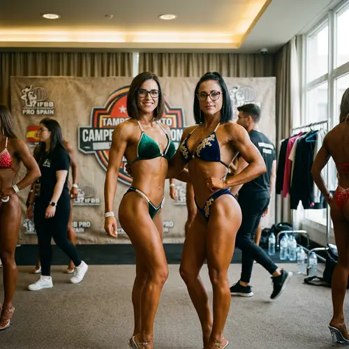 Stunning Spanish IFBB Female Bodybuilders in Bikinis