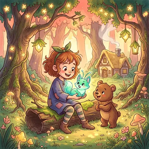 Charming & Lively Animation Style with Warm Color Palette