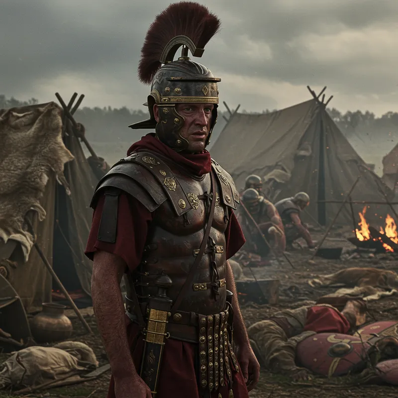 Roman Soldier's Life in Battle Camp