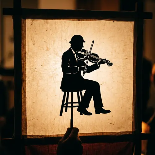 Shadow Puppet Violin Player: Artistry Revealed