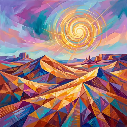 Abstract Desert Landscape Art