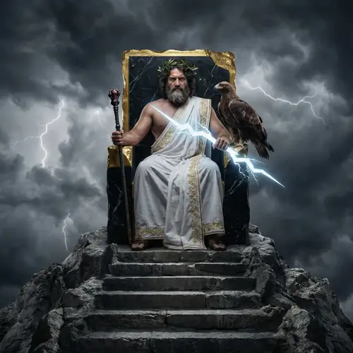 Zeus: The Mighty Greek God on His Throne