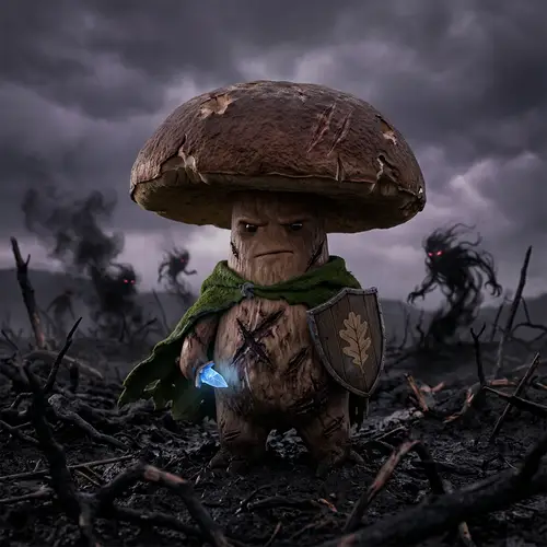 Resilient Mushroom: Standing Tall Against Malevolent Forces