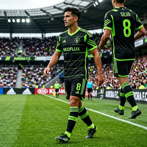 Black and Neon Green Soccer Uniform Design