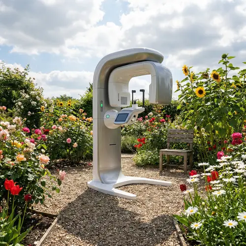CBCT Scan Machine in Vibrant Flower Garden