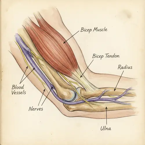 Bicep Tendon: Detailed Medical Illustration