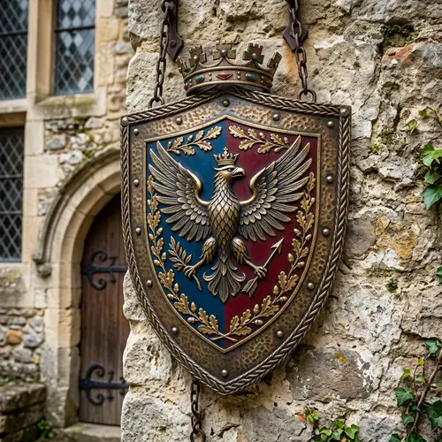 Escudo con Pájaro - Artistic Creations