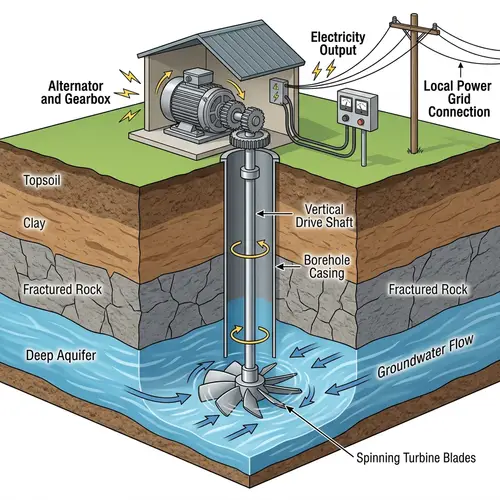 Aquifer Altinator: Harnessing Deep Water Energy