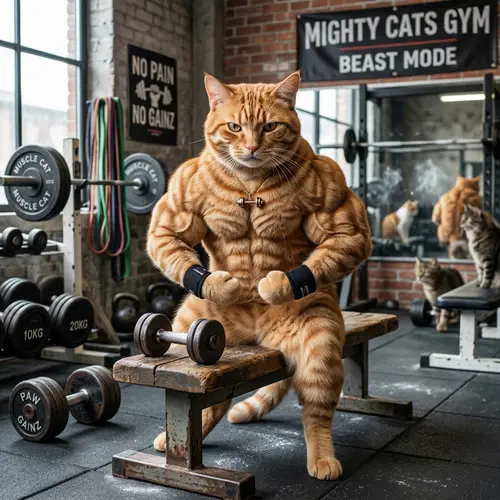 Transform Your Cat into a Buff Bodybuilder