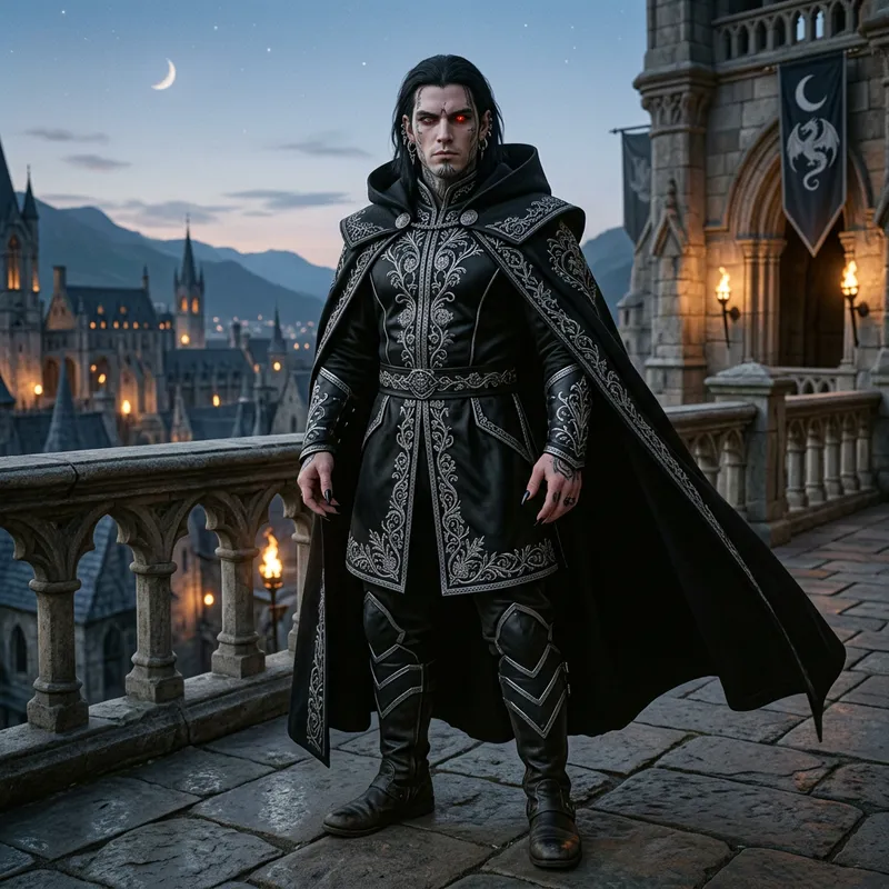 Xavelor Ash: Master Martial Artist & Noble Druvar - Detailed Physical Description