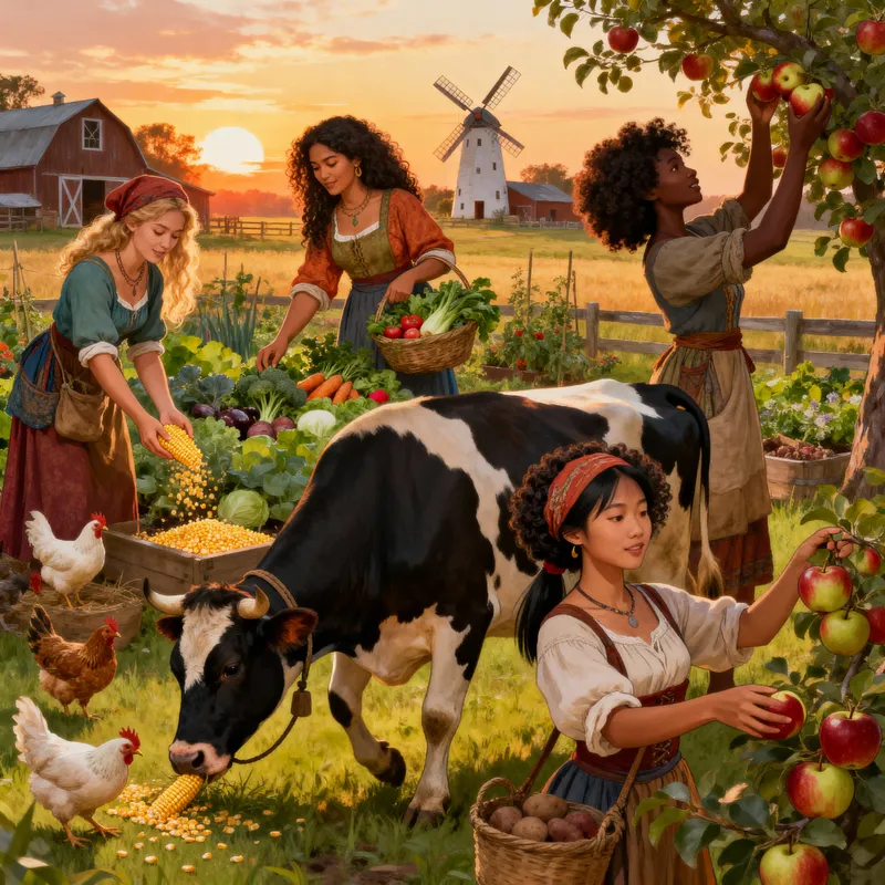 Diverse Women in Farming: A Petplay Scene