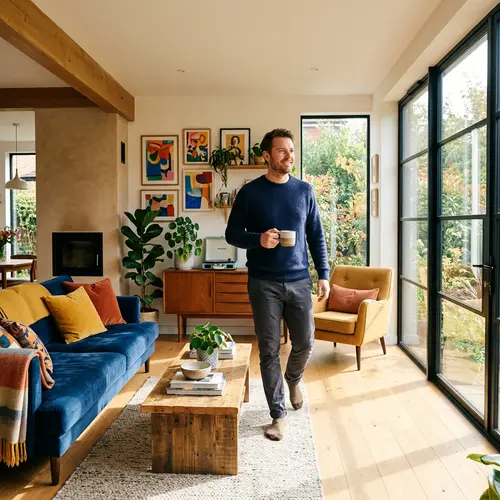 Modern Living Room with Stylish Furniture