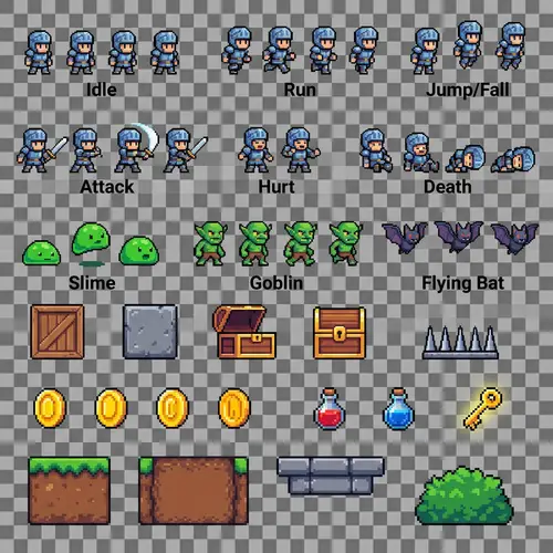 Sprite Creation for Godot Game Ideas