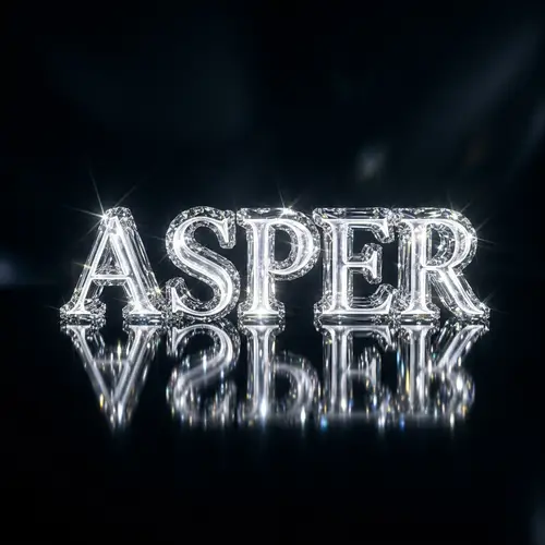Asper Crystal: Shimmering Radiance in Dark Elegance