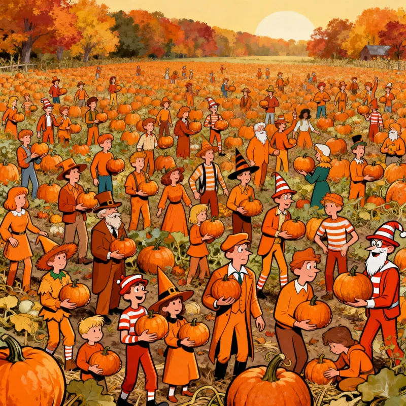 Find the Hidden Characters in Our Pumpkin Patch!
