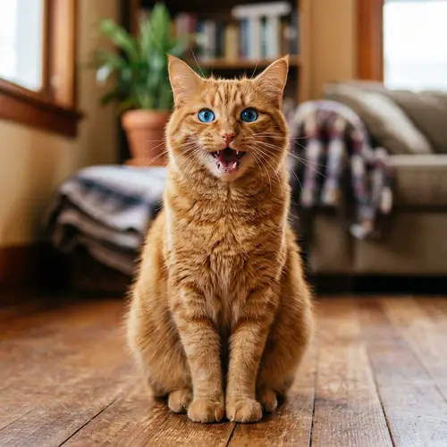 Orange Cat with Blue Eyes | Striking and Healthy