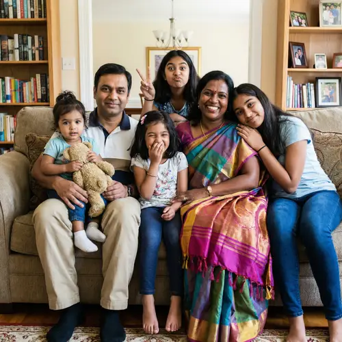 Heartwarming Family Portrait: Love & Unity