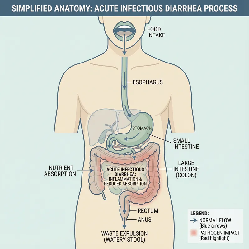 Understanding Acute Infectious Diarrhea Anatomy