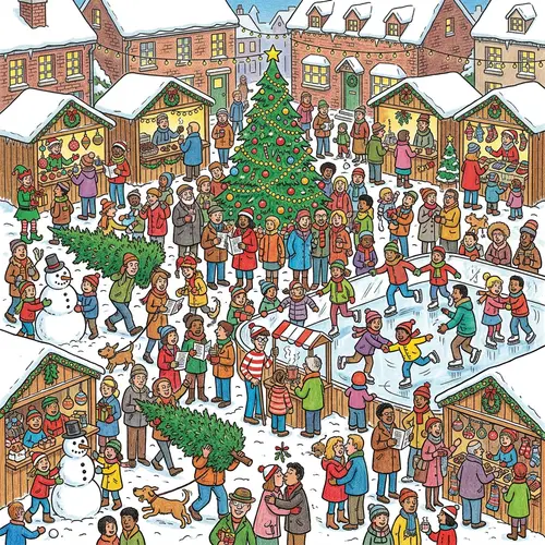 Find Waldo: Christmas & Winter Fun Scene