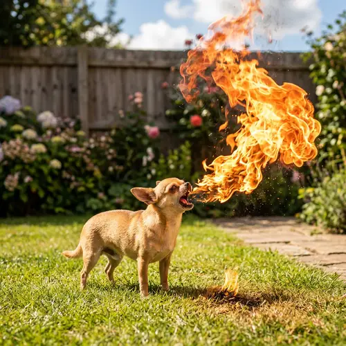 Chihuahua Fire Breather: Innocence Meets Power