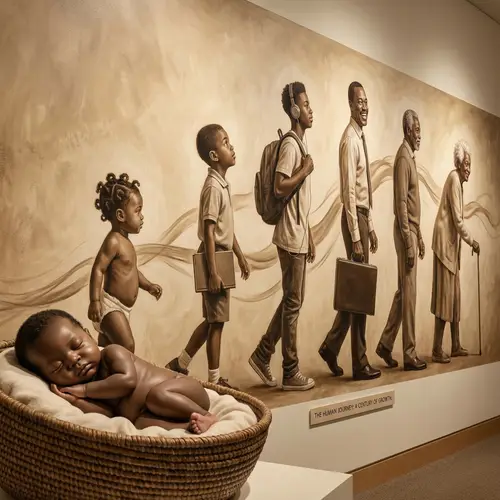 Human Evolution and Aging: An Artistic Journey of 100 Years