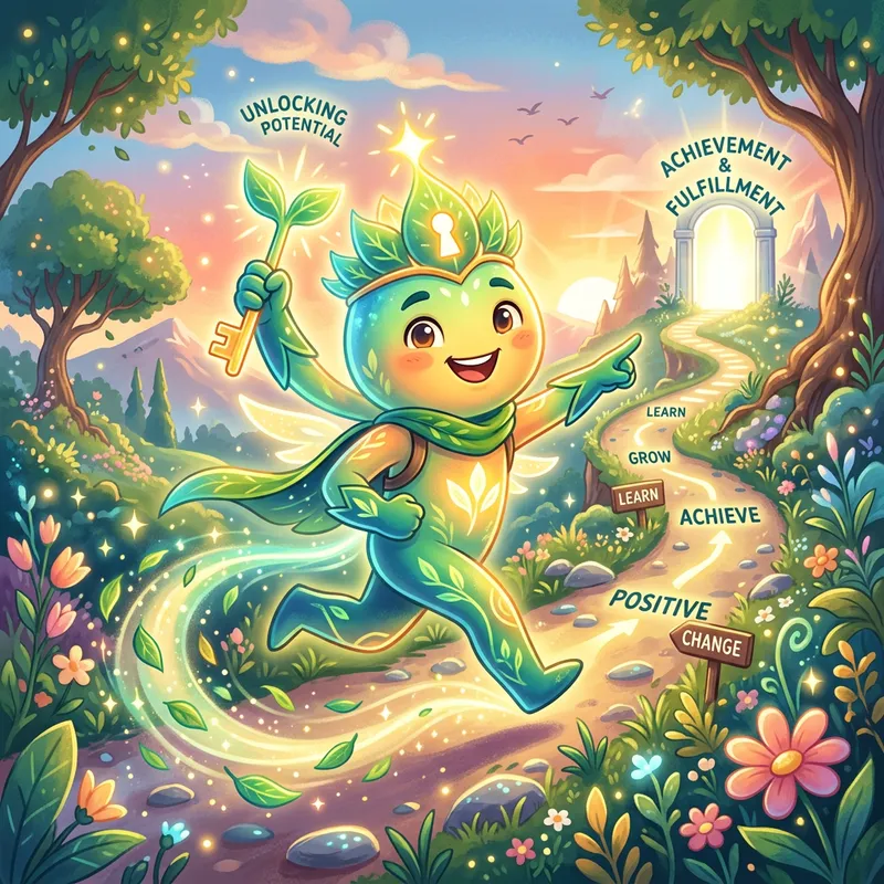 Inspiring Growth Mascot for Self-Improvement Inspiring Growth Mascot for Self-Improvement