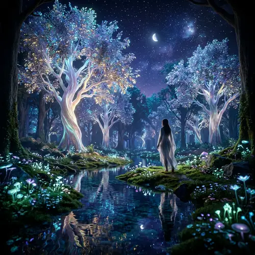 Ethereal Twilight Forest - Surreal Landscape