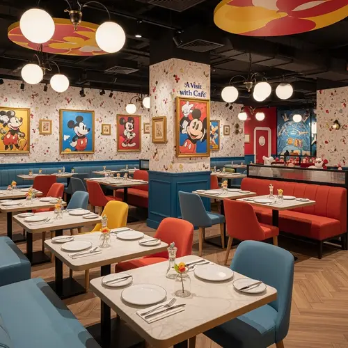 Disney Café Interior Design: Mickey's Wonderland