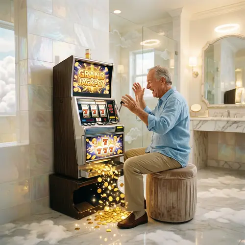 Heavenly Jackpot: Bathroom Slot Machine Fun
