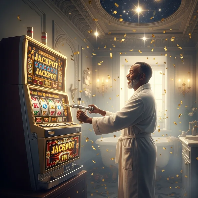 Heavenly Jackpot: Bathroom Slot Machine Fun