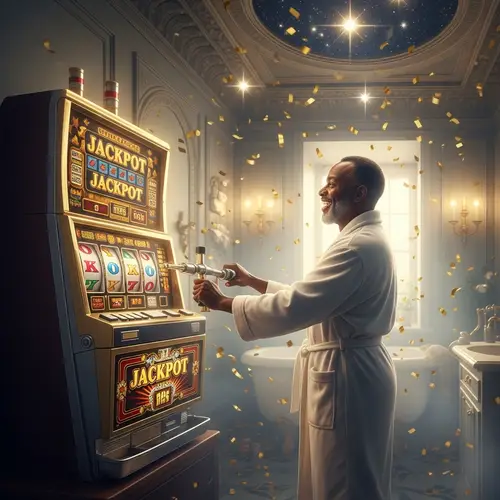 Heavenly Jackpot: Bathroom Slot Machine Fun