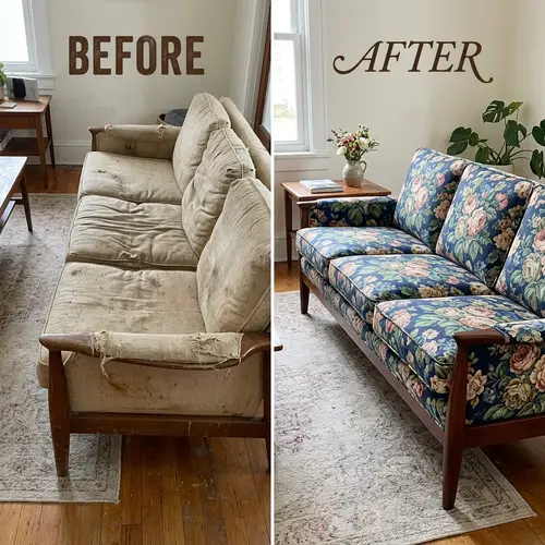 Sofa Refurbishment: Before and After Transformation