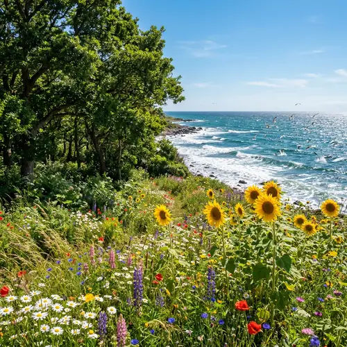 Enchanting Nature Scene by the Sea