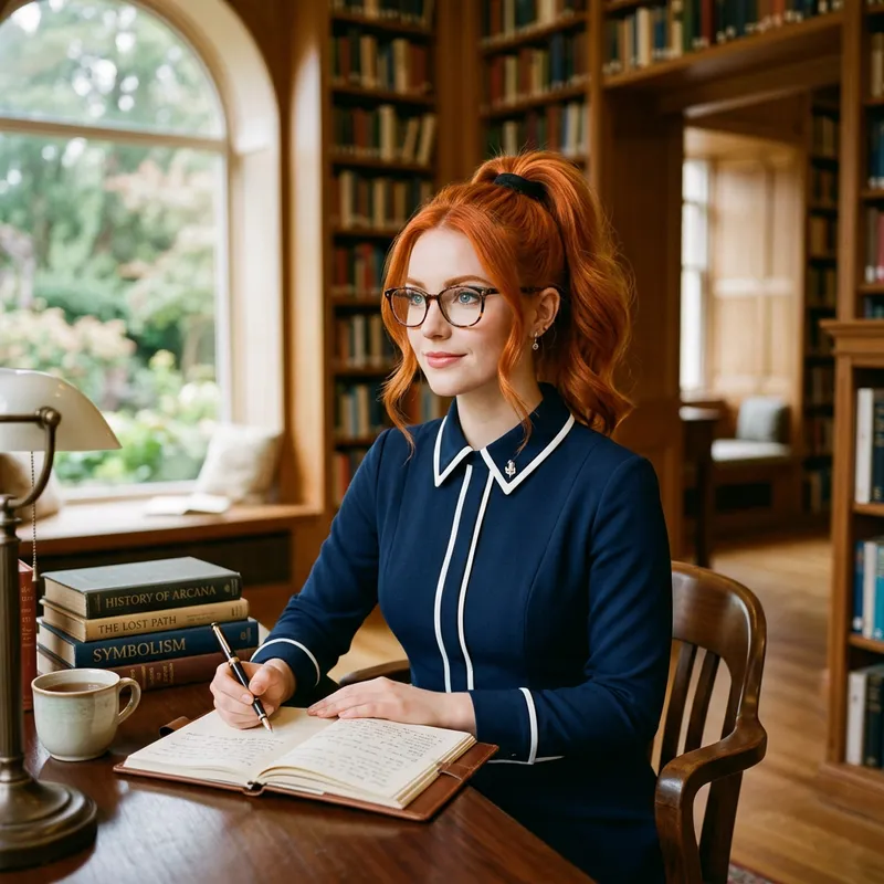 Karin Uzumaki - Confident Character with Bright Red Hair