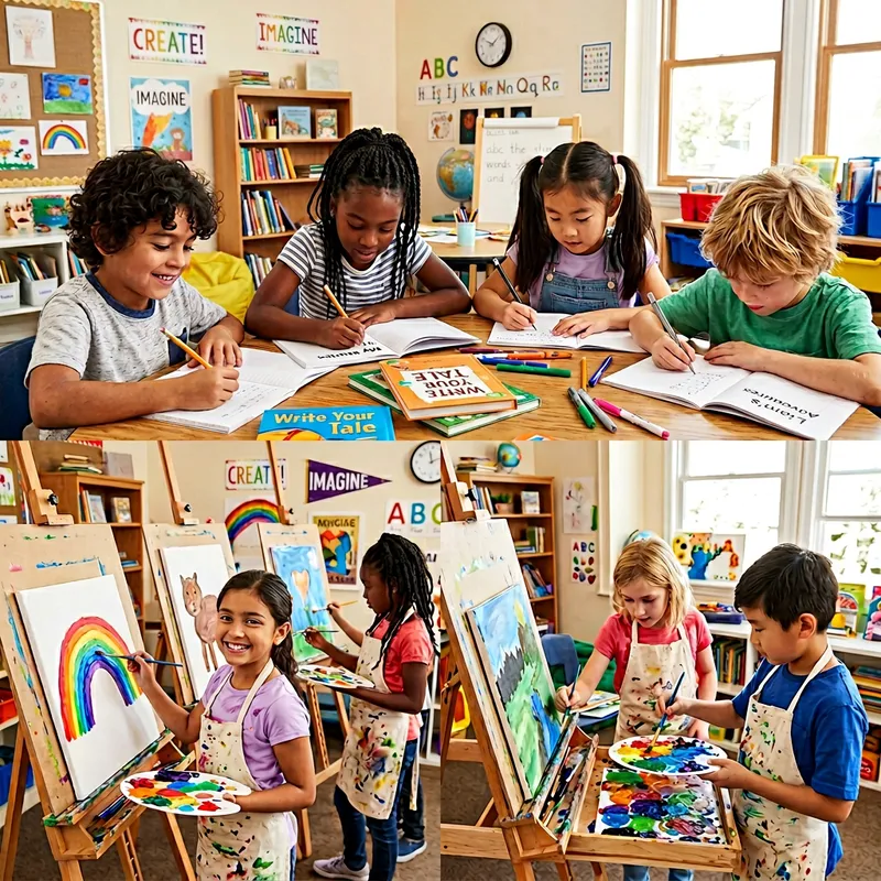 Children Authors and Child Artists in a Diverse Classroom