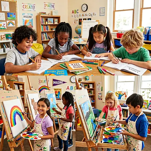 Creative Child Authors and Artists in a Diverse Classroom Setting