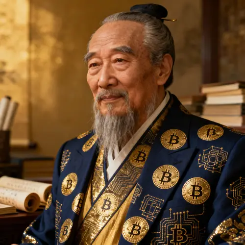 Confucius with Bitcoin Livery - Photorealistic Artwork