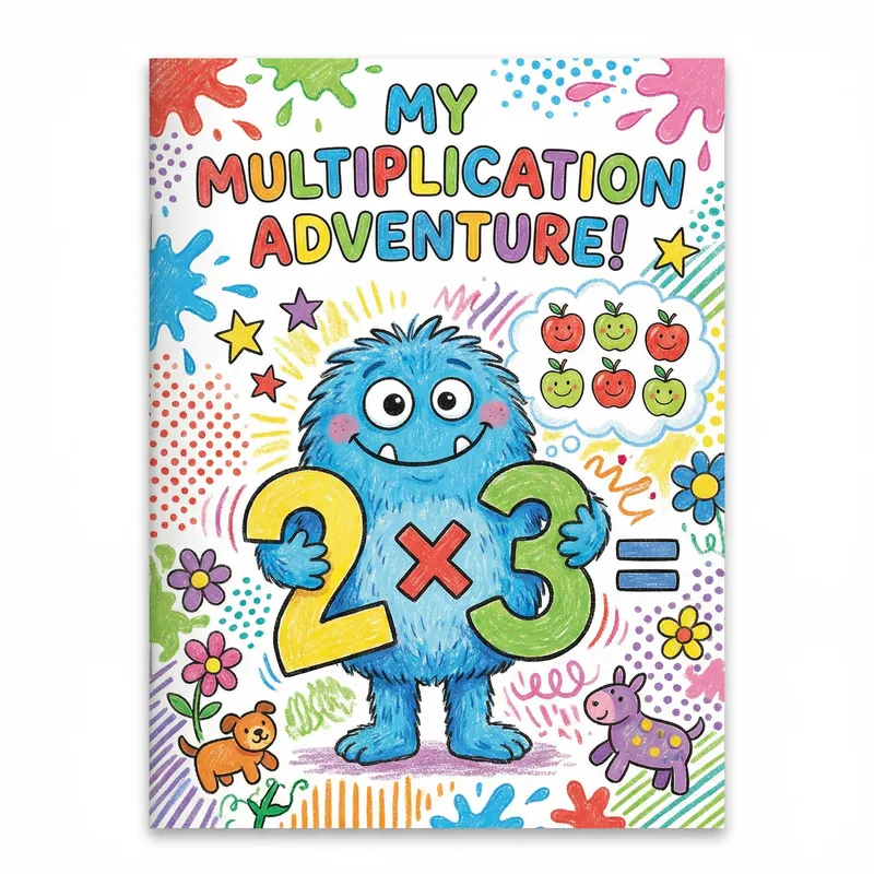 Vibrant Multiplication Booklet Cover Design