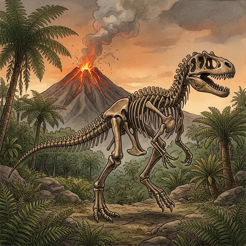 Massive Skeleton Dinosaur: Prehistoric Era Discovery