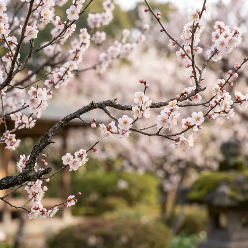 Blossoming Plum Flowers: A Nature's Beauty