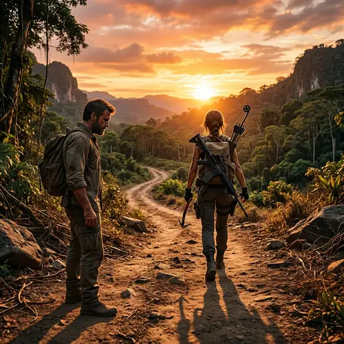 Lara Croft's Departure: A Cinematic Moment