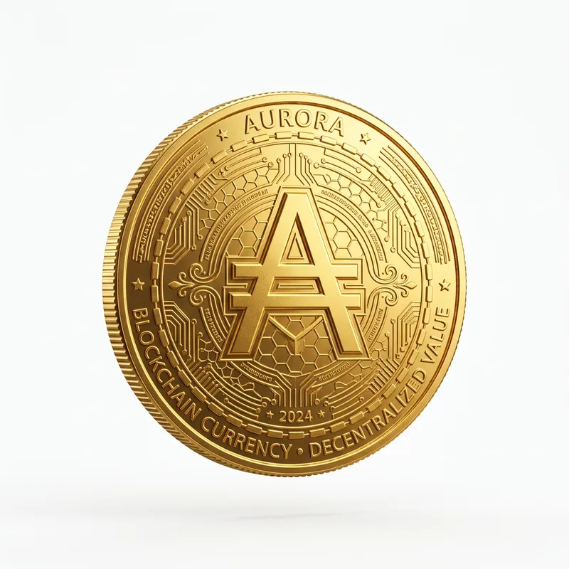 Unique Cryptocurrency Coin with A Symbol Design