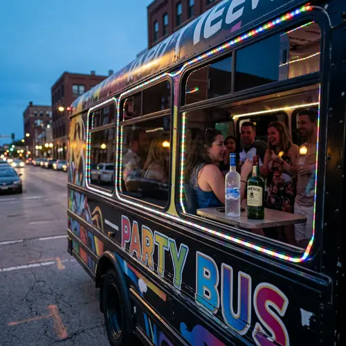 Party Bus Rentals with Drinks Inside