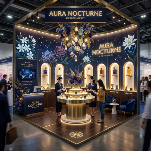 Creative 6m x 6m Perfume Brand Exhibition Stand