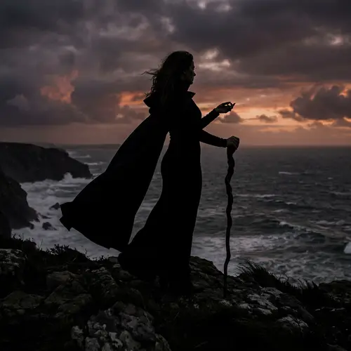 Evil Woman Silhouette Art