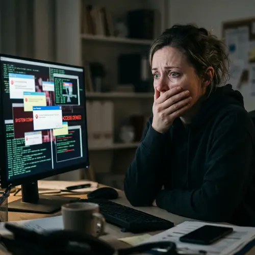 Reaction of Cyber Attack Victim | Shock and Fear Visible