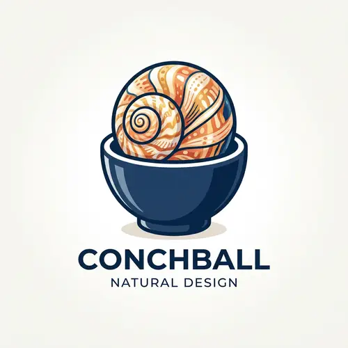 Conchball Logo in Cup Design | Modern & Clean Brand Emblem