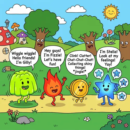 Colorful Characters in Animated Scene | Endearing Flash Animation Style