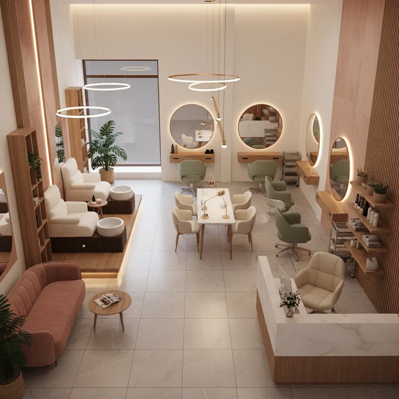 Elegant Modern Beauty Salon Interior Design Ideas