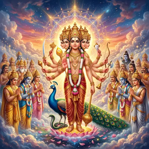 Splendor of Lord Murugan: Six-Faced Divine Power